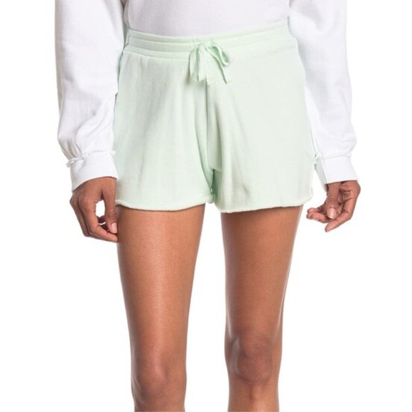 BOTTOMS OUT Drawstring Lounge Shorts In Mint - XL - Picture 1 of 5